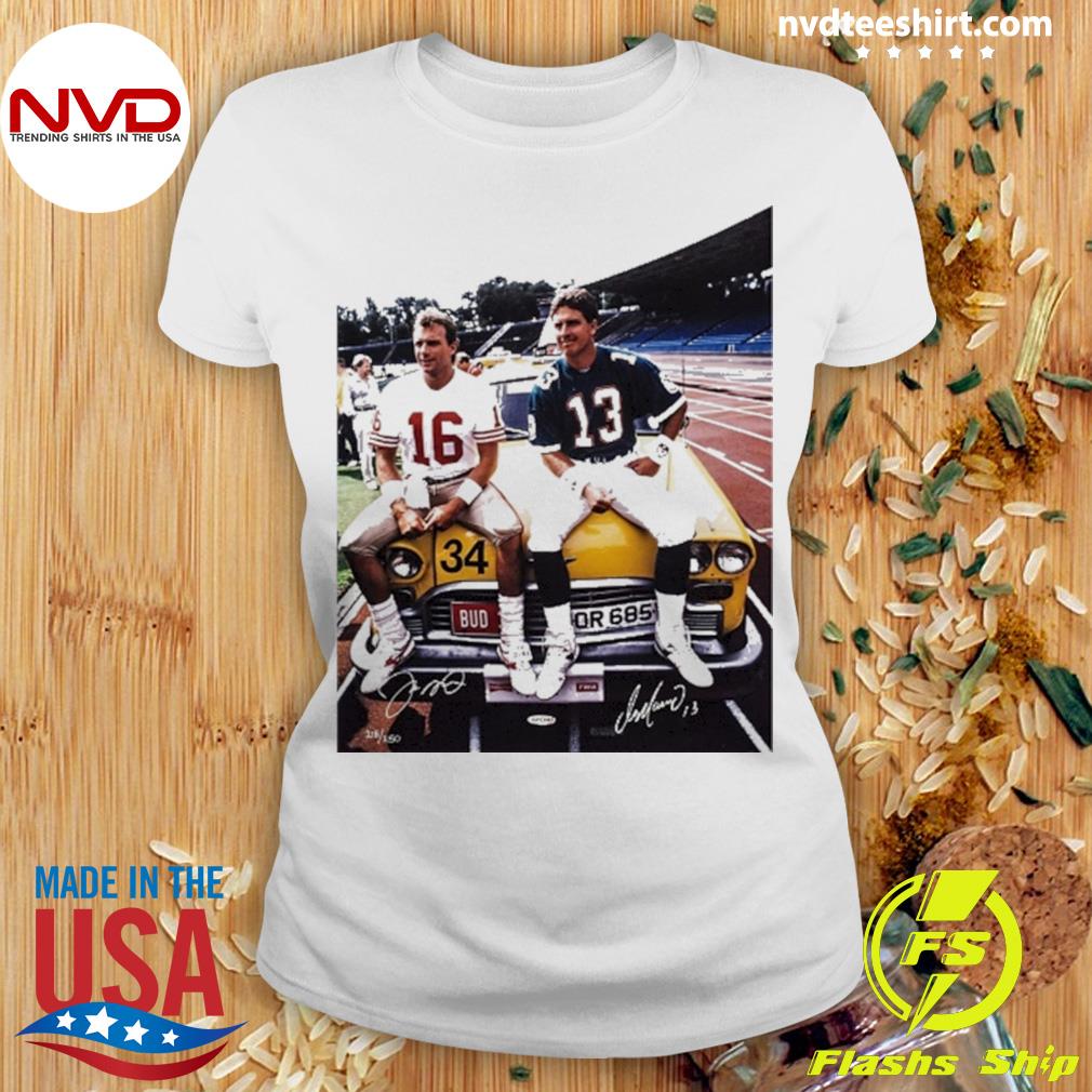 Official Joe Montana and dan marino signed T-shirt, hoodie, tank top,  sweater and long sleeve t-shirt