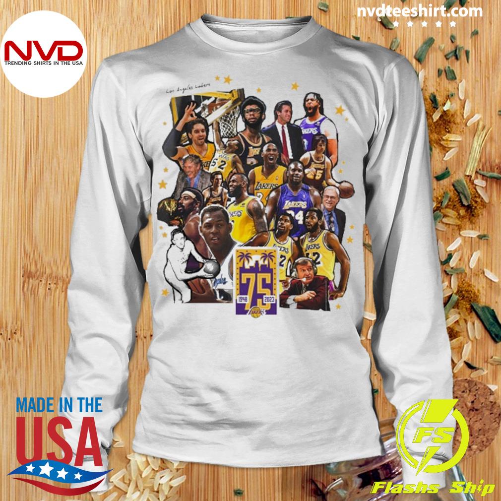 Los Angeles Lakers 75th Anniversary 1947-2022 thank you for the