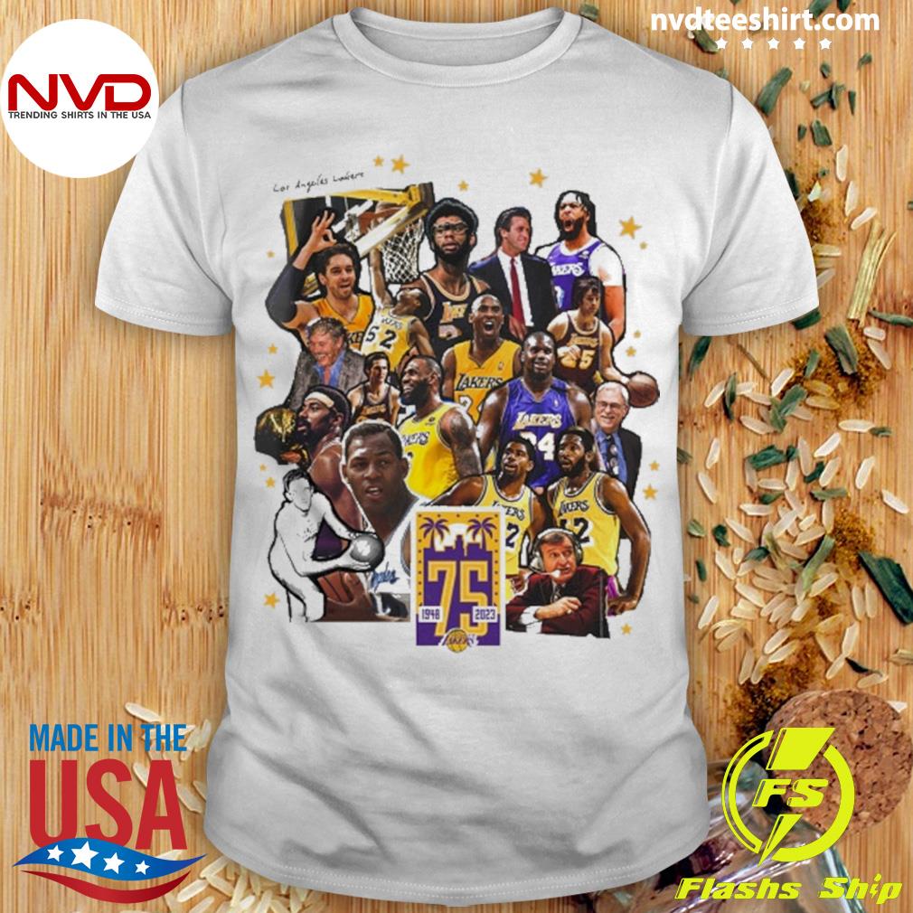 Los Angeles Lakers 75Th Anniversary Shirt - NVDTeeshirt