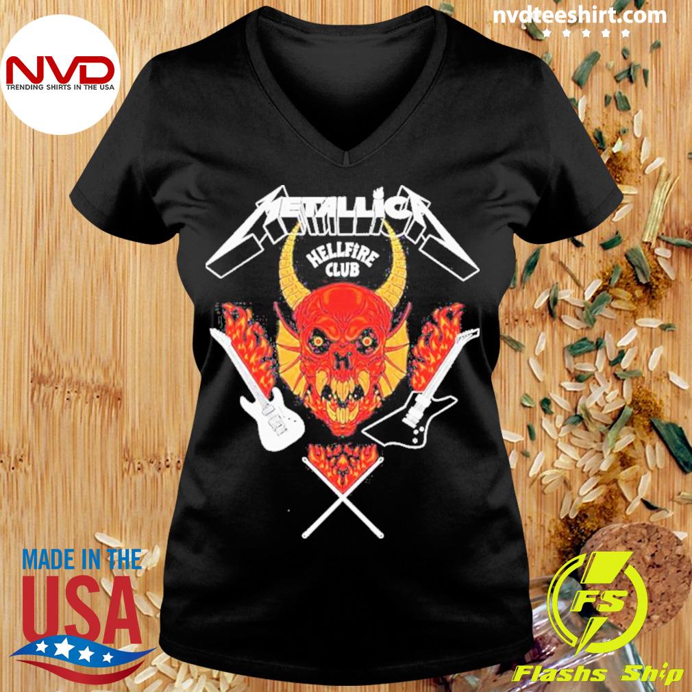 Stranger Things X Metallica Hellfire Club Hot Search Trending T-Shirt 2022