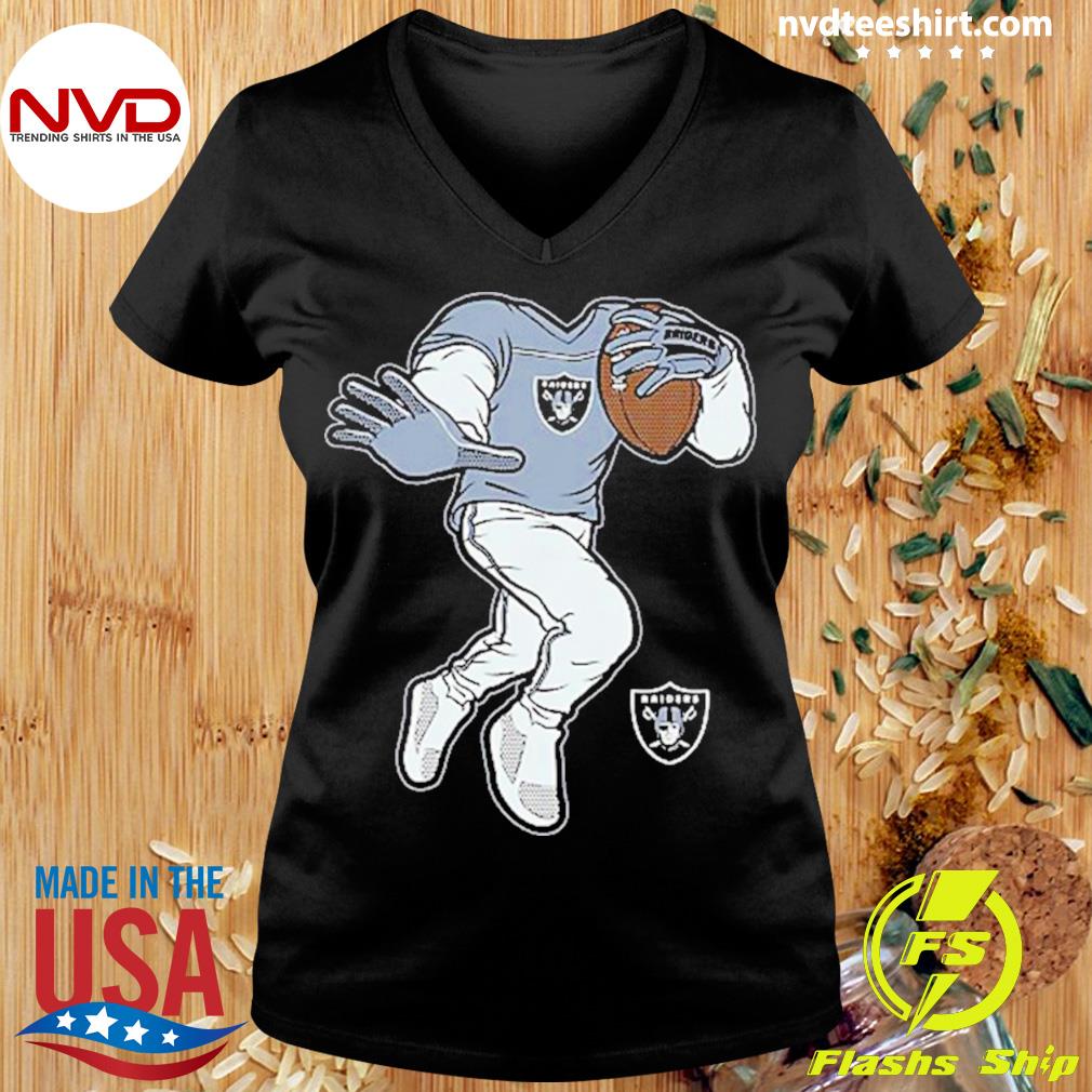 NFL Team Apparel Toddler Las Vegas Raiders Stiff Arm Black T-Shirt