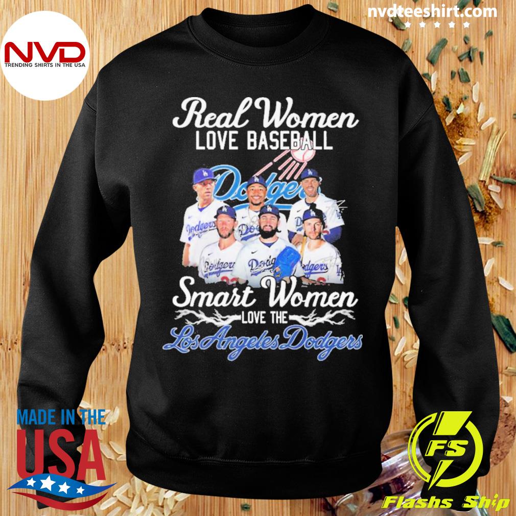 Real women love baseball smart women love Los Angeles Dodgers baseball logo  jewelry heart shirt, hoodie, sweater, long sleeve and tank top