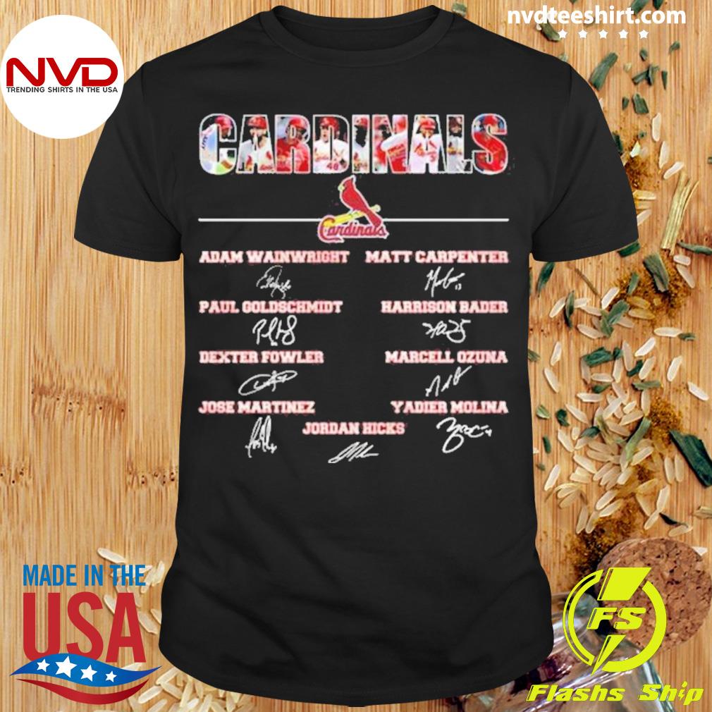 St. Louis Cardinals Baseball Team Signatures T-Shirt, Tshirt