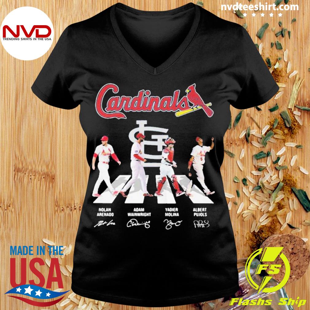 St Louis Cardinals Arenado Yadi Waino Pujols 2022 Abbey Road Signatures  Shirt - Teespix - Store Fashion LLC