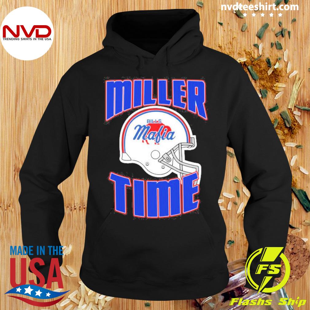 Miller Time Buffalo Bills Sticker T-Shirt - Trending Tee Daily in