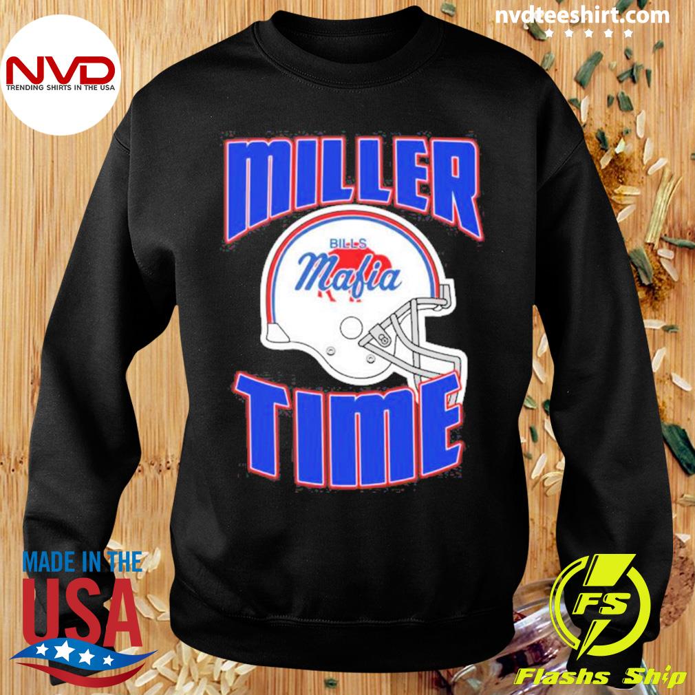 LeveledUpLabels Von Miller Time T-Shirt / Adult Buffalo Football Shirt / Bills Mafia Gift