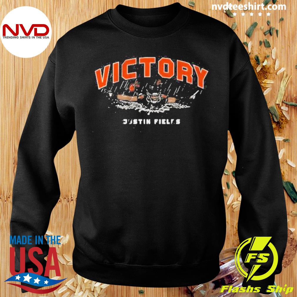 FREE shipping Justin Fields Chicago Bears Victory Slide shirt, Unisex tee,  hoodie, sweater, v-neck and tank top