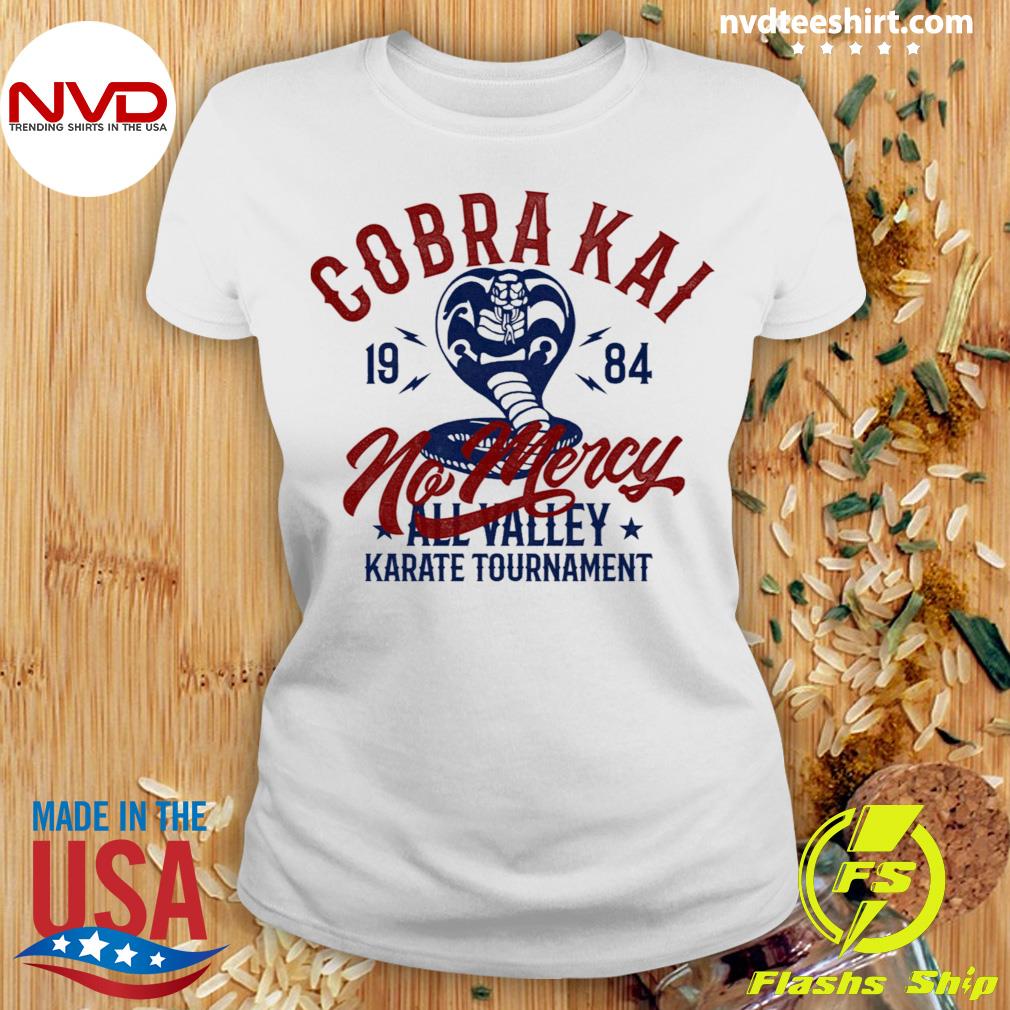 Cobra Kai Karate Kid Icon No Mercy Vintage 1984 Tournament version t-shirt  9006