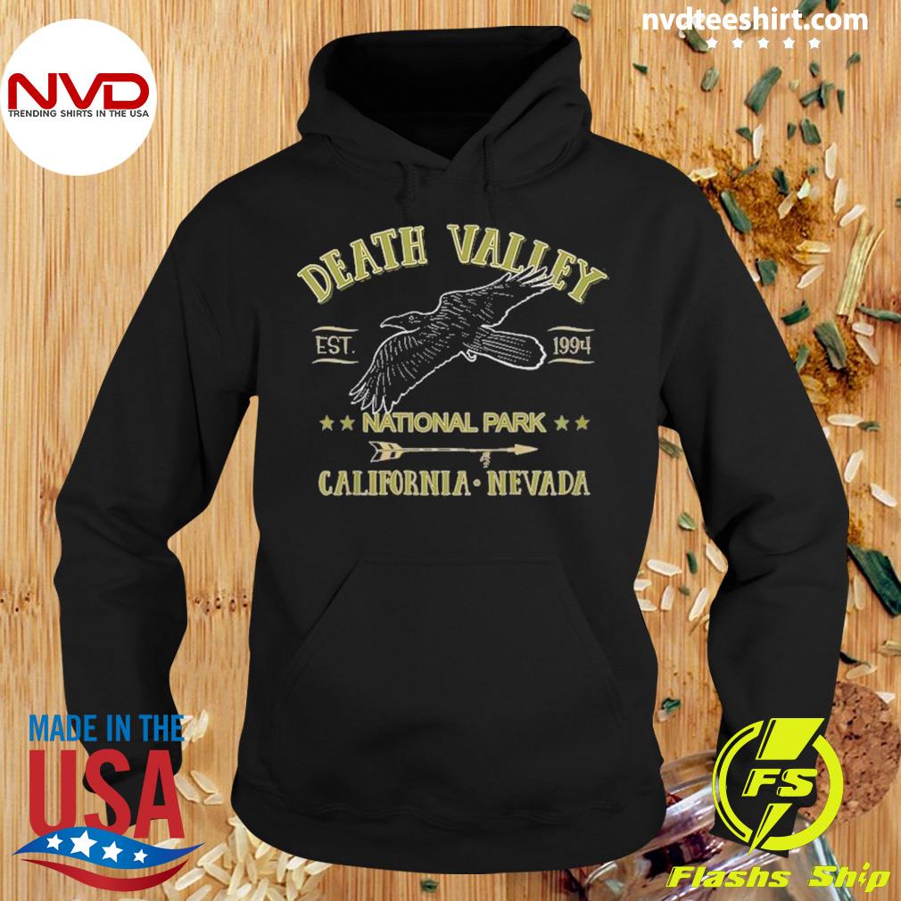 Death Valley National Park With Flying Raven Shirt Hoodie