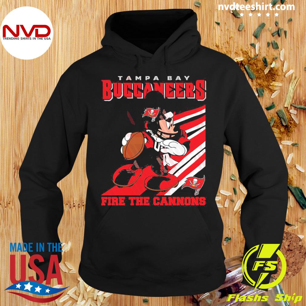 Disney Mickey Mouse Fire The Cannons NFL Tampa Bay Buccaneers Shirt Hoodie