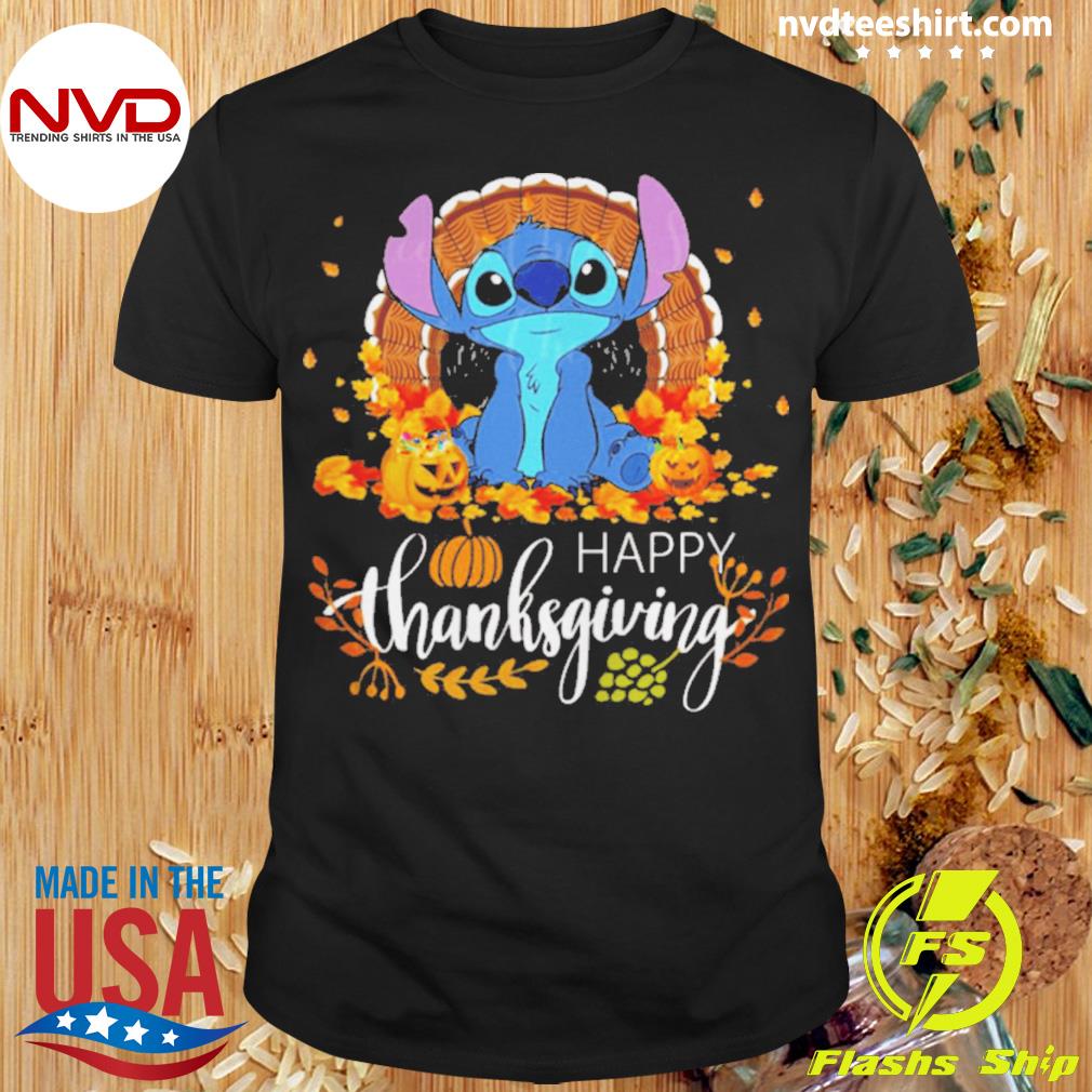 Happy Thanksgiving Stitch Disney Thanksgiving Shirt