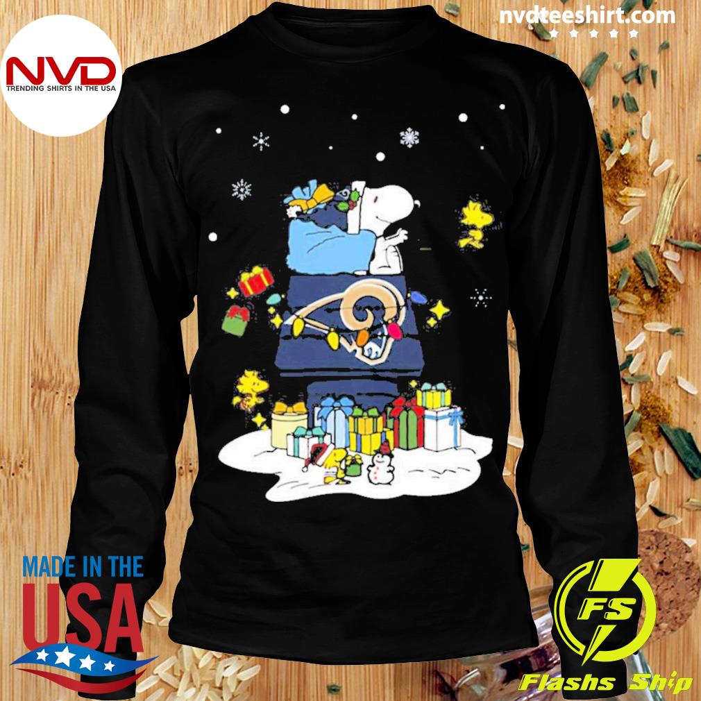 Snoopy And Woodstock Just A Girl Who Lover Christmas And Love Los Angeles  Rams Shirt, hoodie, sweater, long sleeve and tank top