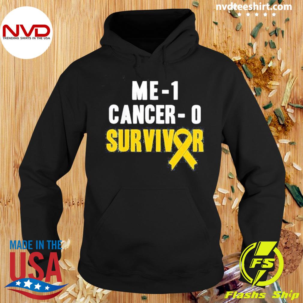 Me 1 Cancer 0 Childhood Cancer Survivor Shirt Hoodie