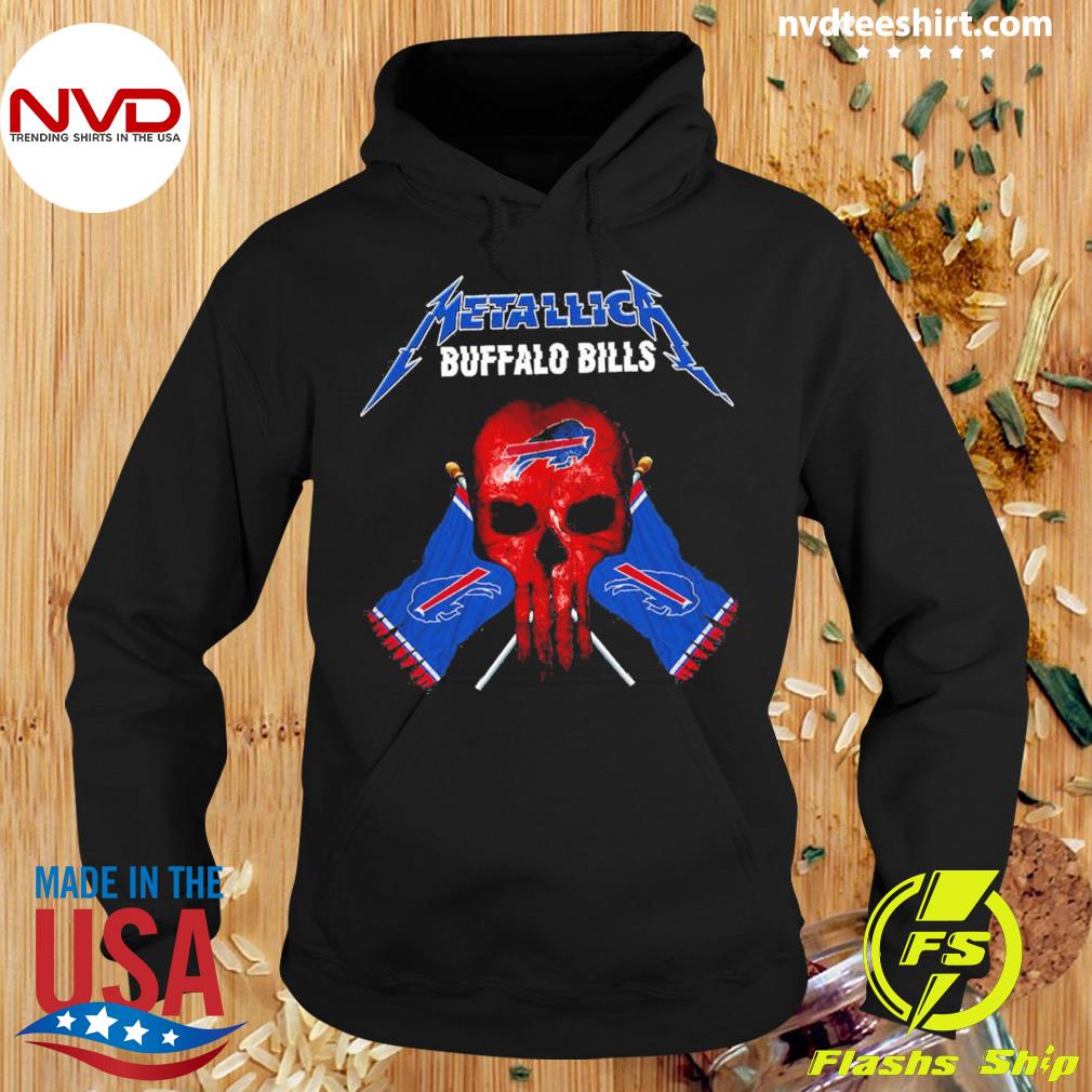 Metallica Buffalo Bills Hoodie- For Men or Women 