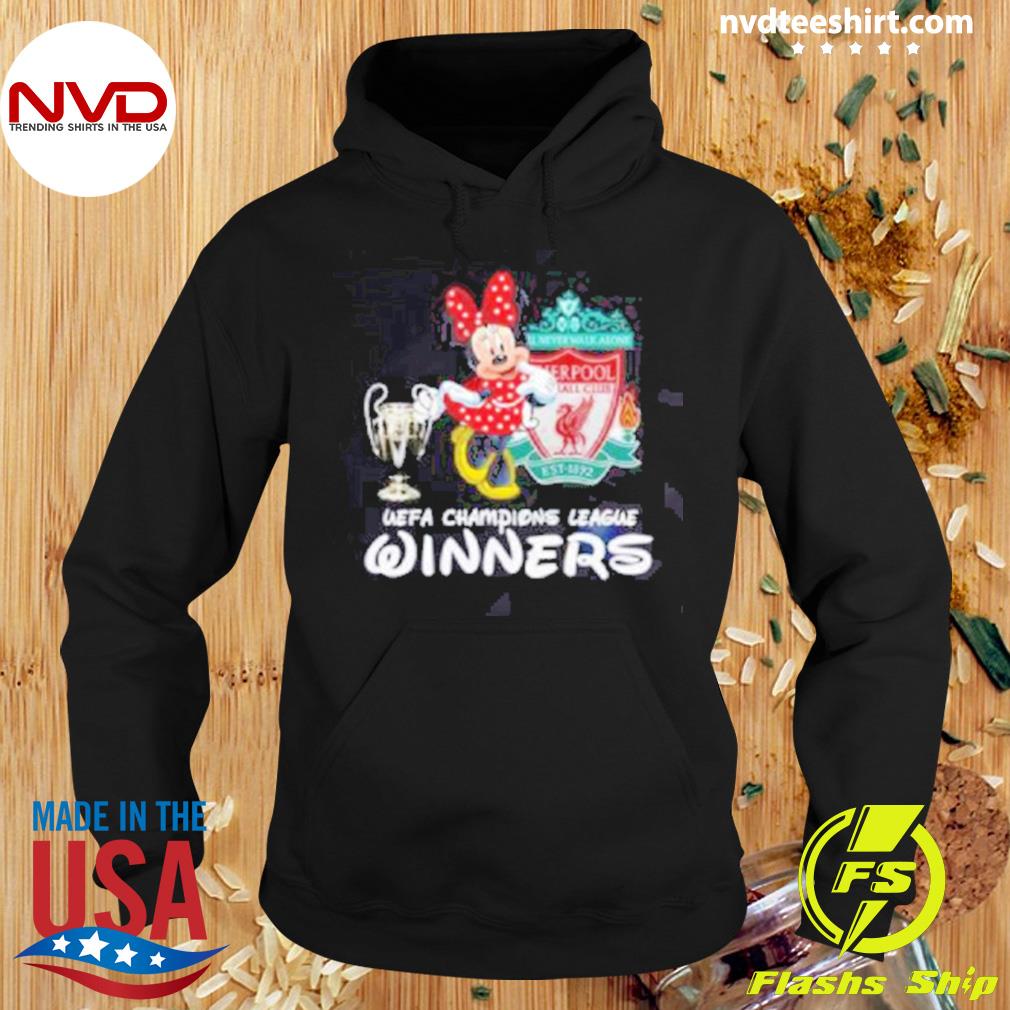 Minnie Mouse Liverpool Uefa Champion League Winner Shirt Hoodie
