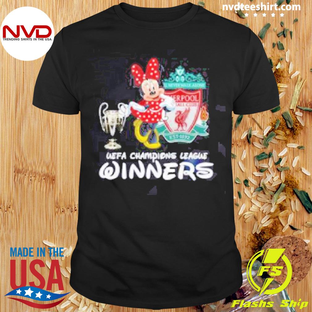 Minnie Mouse Liverpool Uefa Champion League Winner Shirt