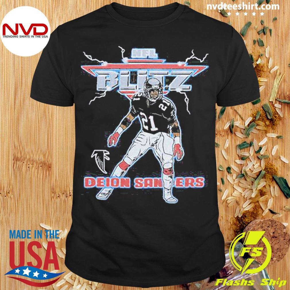 Deion Sanders Atlanta Falcons Abstract Art 21 Youth T-Shirt, 59% OFF