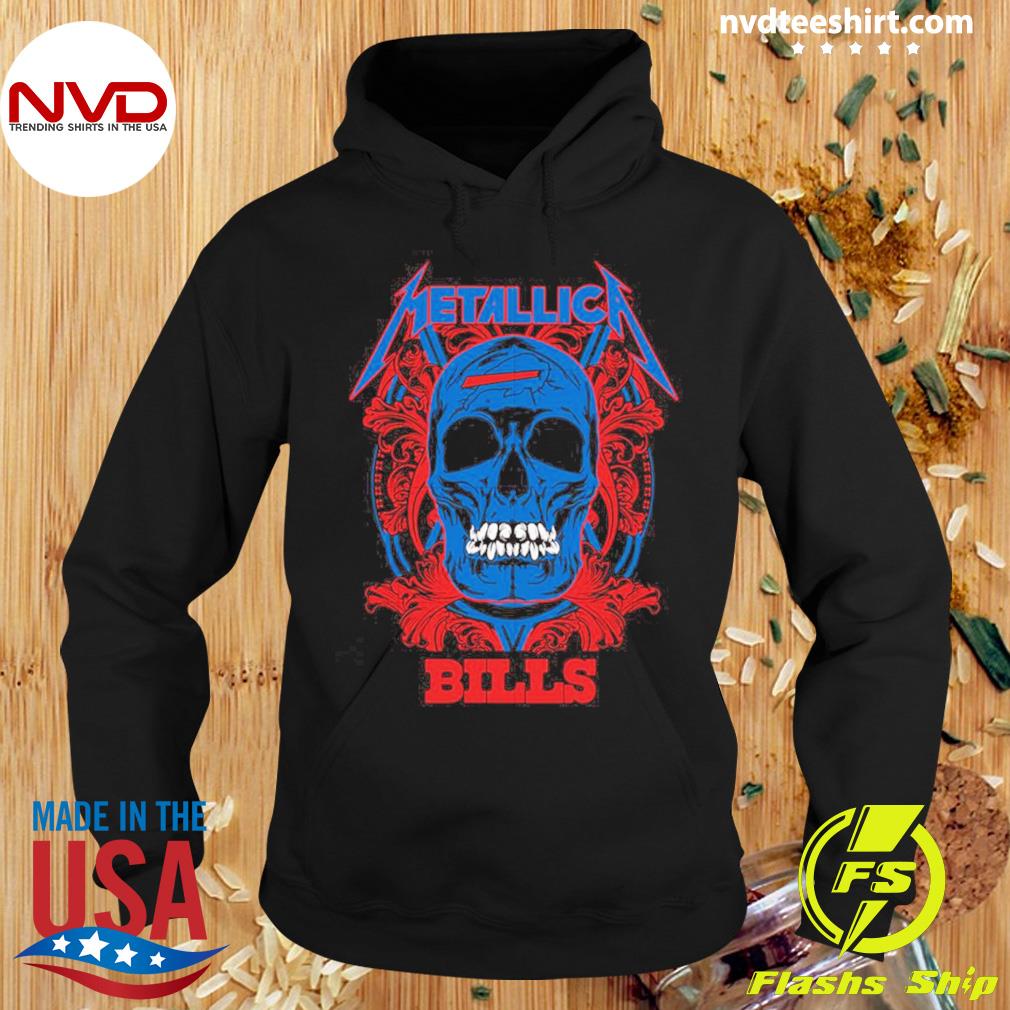 Skull Metallica Buffalo Bills T-Shirt, hoodie, sweater, long