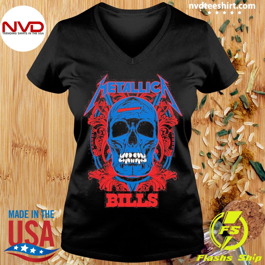 Skull Metallica Buffalo Bills shirt, Hoodie, sweater and v-neck t