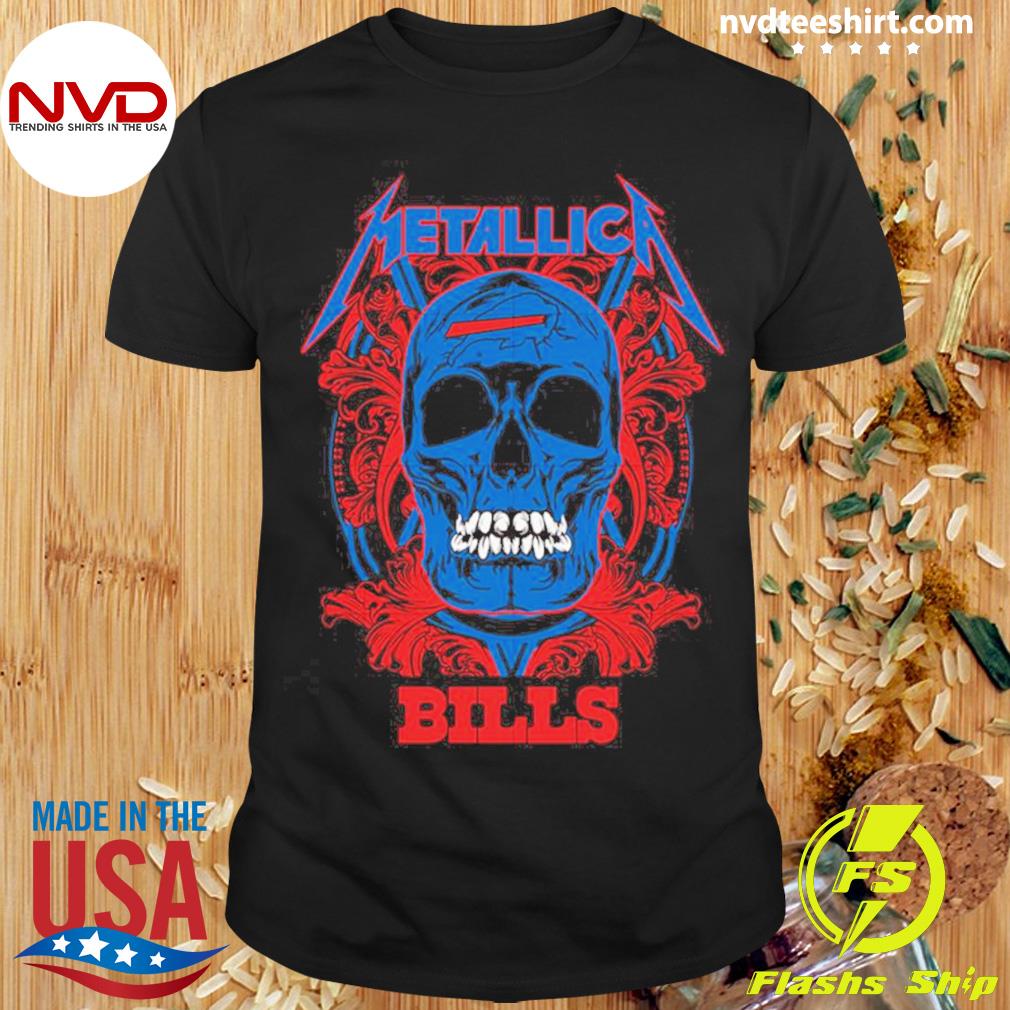 Fear the Bills Skull Version Metallica Buffalo Bills Shirt, Unique Buffalo  Bills Gifts - Your One-Stop Shop for the Perfect Presents