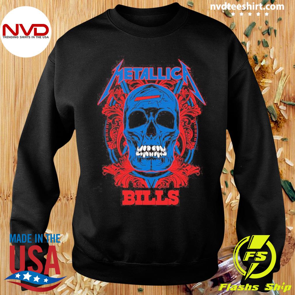 Metallica Buffalo Bills Hoodie- For Men or Women 