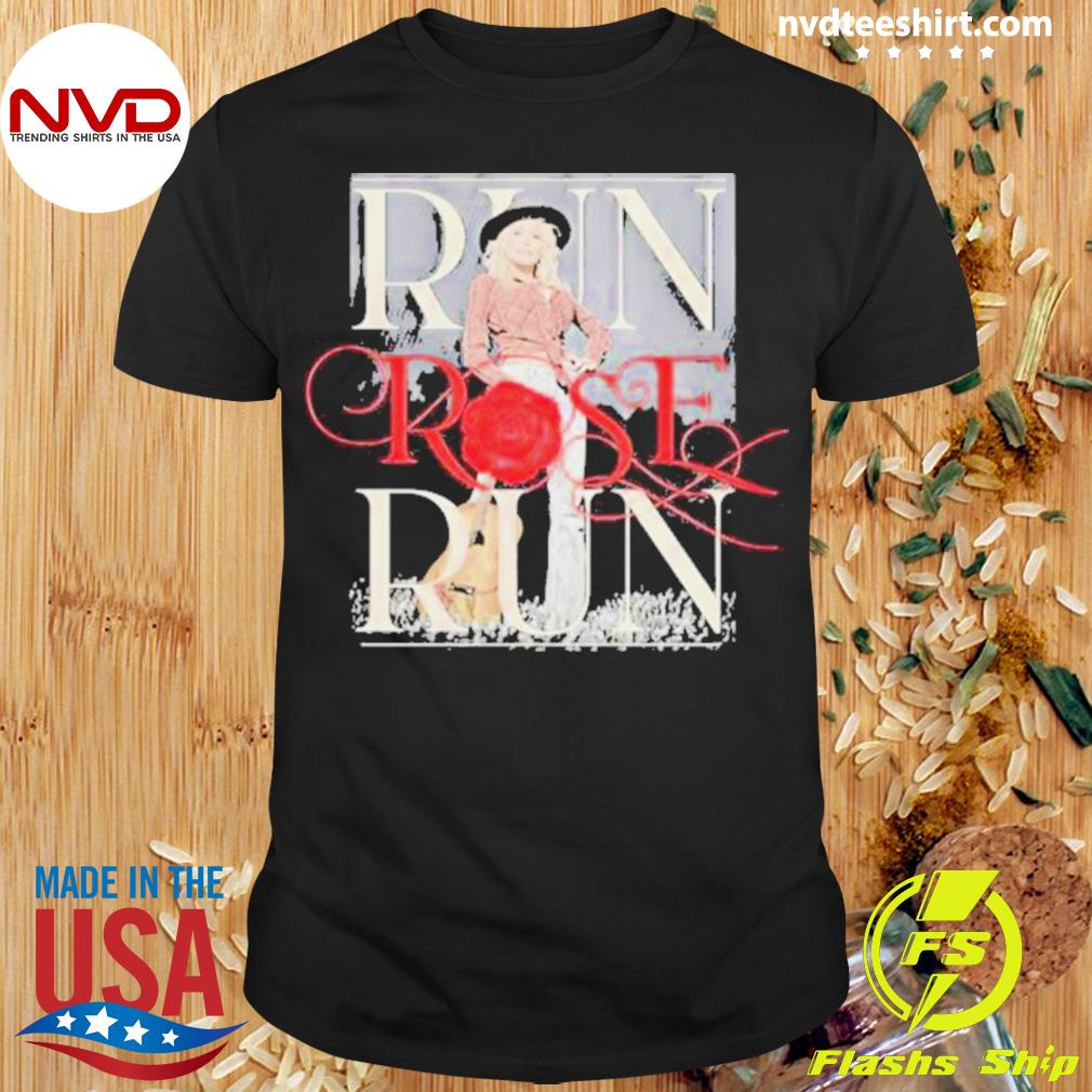 Nice run Rose Run Guitar Dolly Parton T-shirt