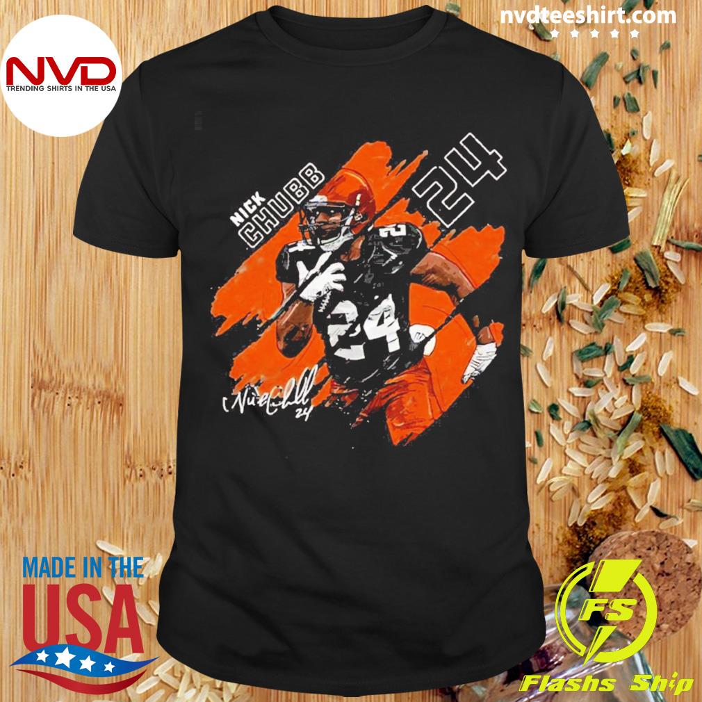 Nick Chubb Cleveland Browns cartoon football shirt - Limotees