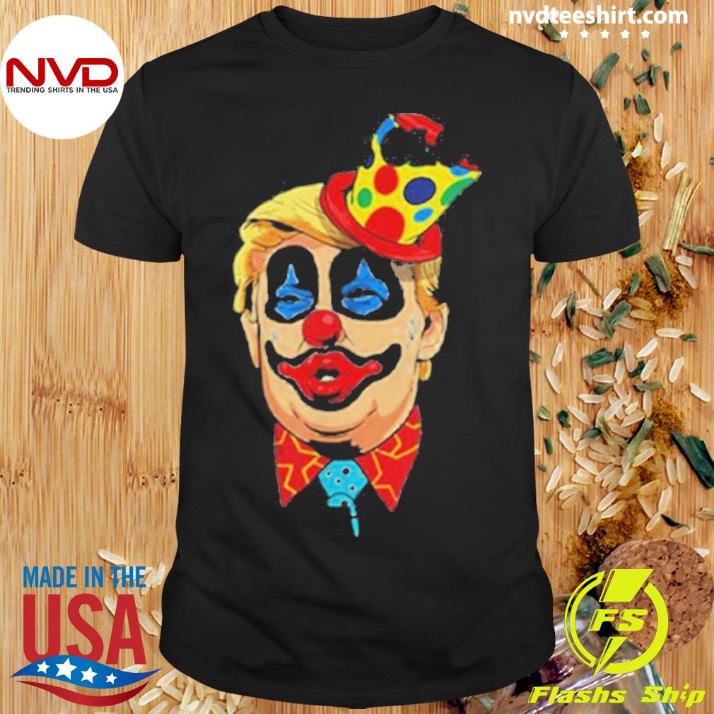 Official top Anti Trump The Only Clown Im Scared Of Funny Trump Halloween T-shirt