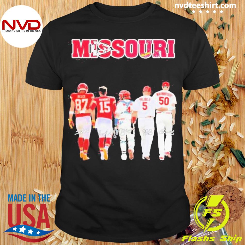 Missouri Kansas city Chiefs patrick mahomes and royals greinke skyline 2023  shirt - Limotees