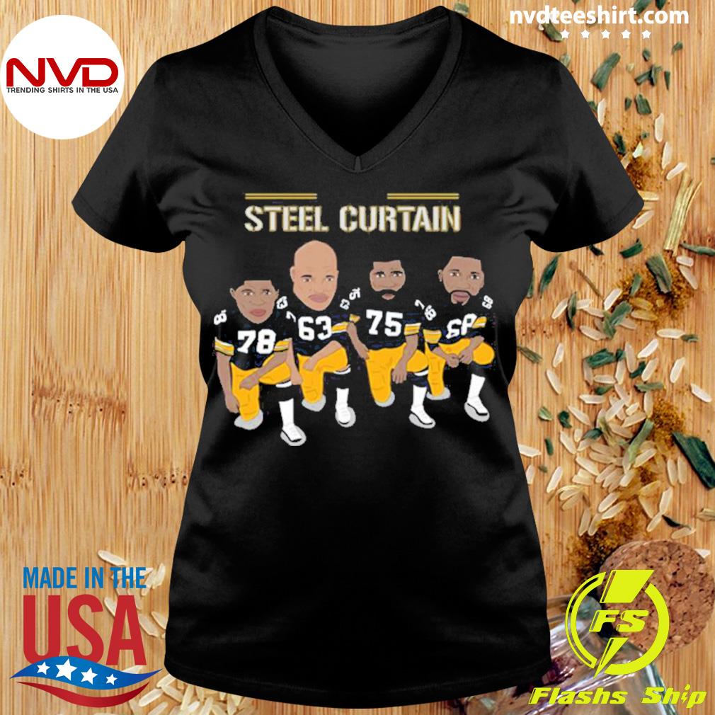 Pittsburgh Steelers Slogan Steel Curtain Mickey Mouse T-Shirt - T-shirts  Low Price