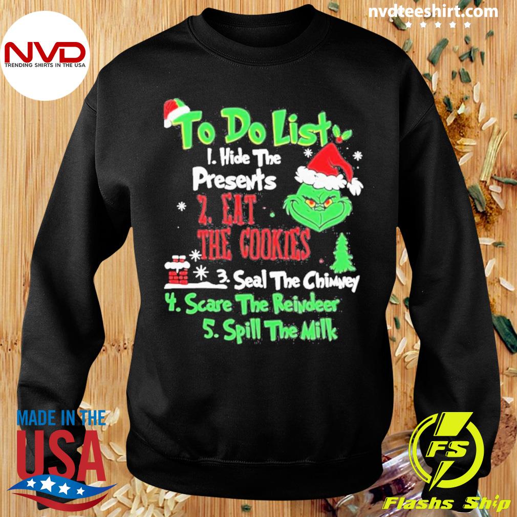 To Do List Grinch Christmas Shirt NVDTeeshirt