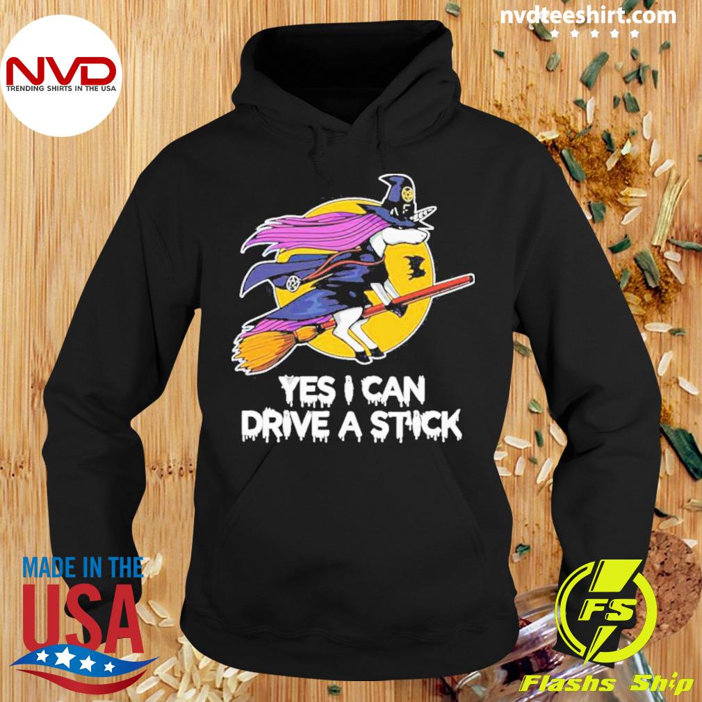 Unicorn Witch Yes I Can Drive A Stick Halloween 2022 Shirt Hoodie