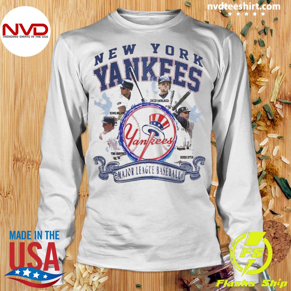Vintage Majestic Yankees T Shirt L NYPD FDNY Baseball Graphic 