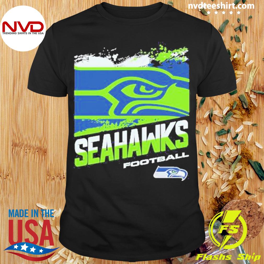 Seattle Seahawks Youth Blitz Ball T-Shirt - Neon Green