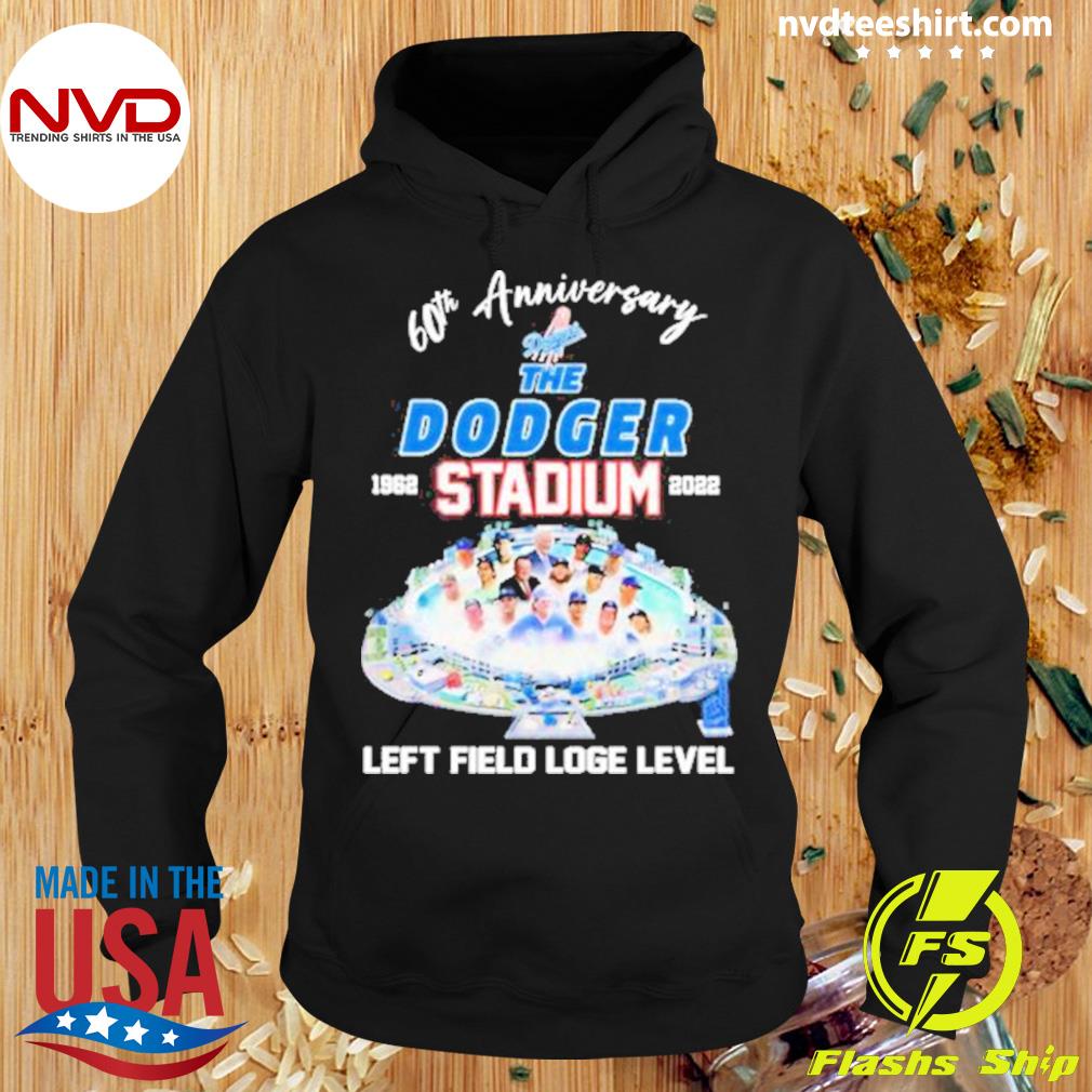 60th Anniversary The Dodger Stadium 1962-2022 Left Field Loge Level Shirt Hoodie