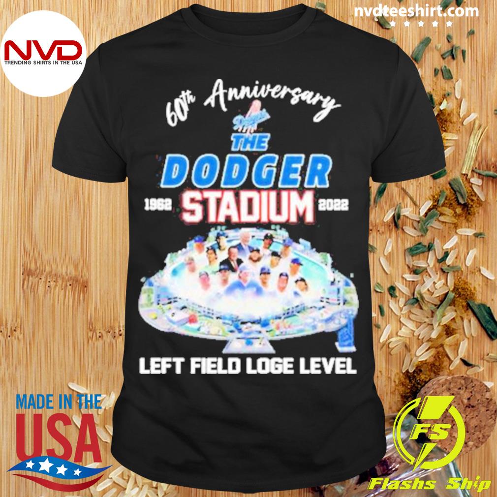 60th Anniversary The Dodger Stadium 1962-2022 Left Field Loge Level Shirt