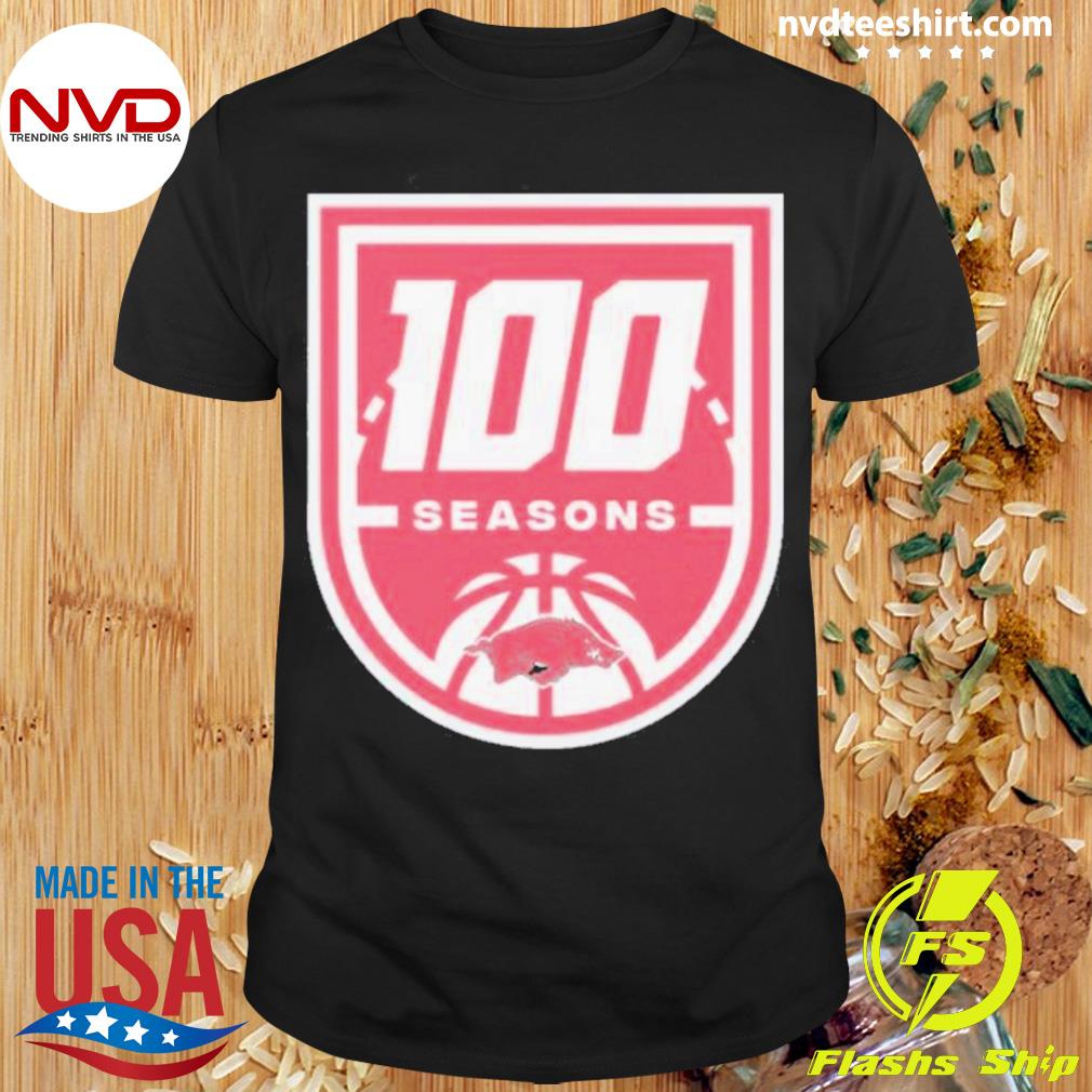Arkansas Razorbacks Men’s Basketball 100 Seasons Shirt