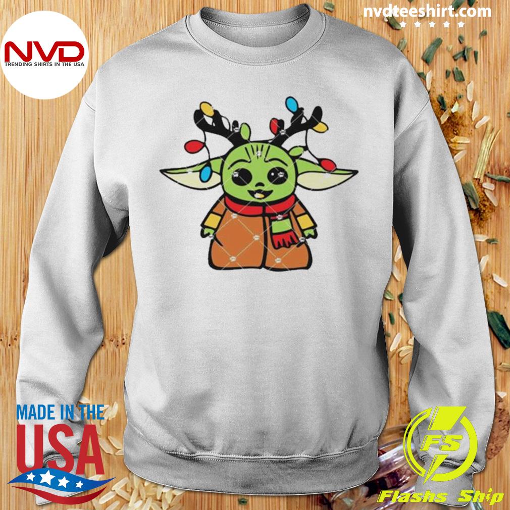 expositie Grafiek Octrooi Baby Yoda Light Star Wars Baby For Kids Christmas Shirt - NVDTeeshirt