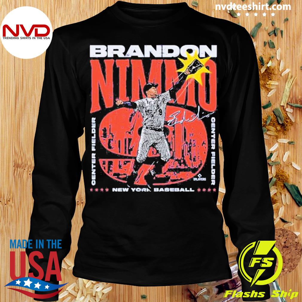I finally found an official MLB Brandon Nimmo shirt in the Mets team store  at Citi Field today. I've been looking for a non custom one for months. Idk  why they don't have shirts for everyday players. McNeil doesn't have  official shirts either. : r/New
