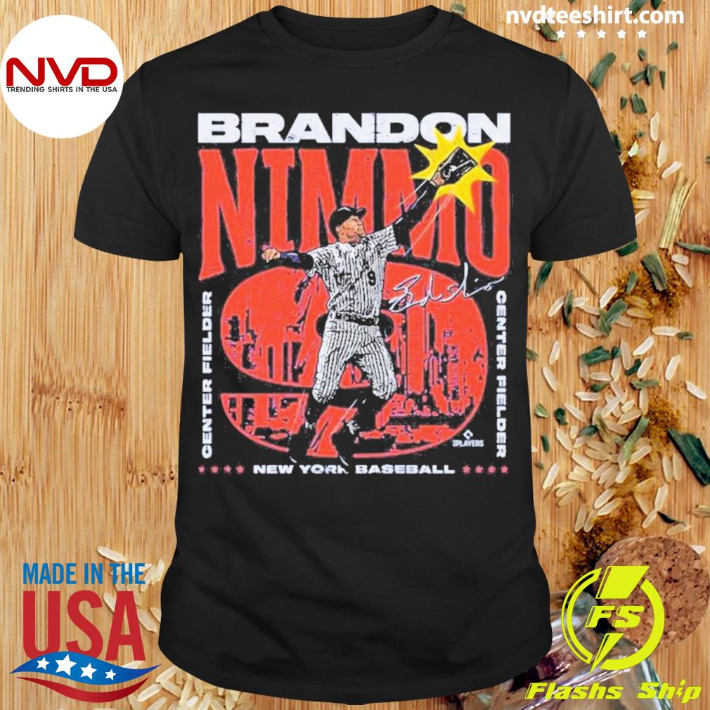 I finally found an official MLB Brandon Nimmo shirt in the Mets team store  at Citi Field today. I've been looking for a non custom one for months. Idk  why they don't have shirts for everyday players. McNeil doesn't have  official shirts either. : r/New