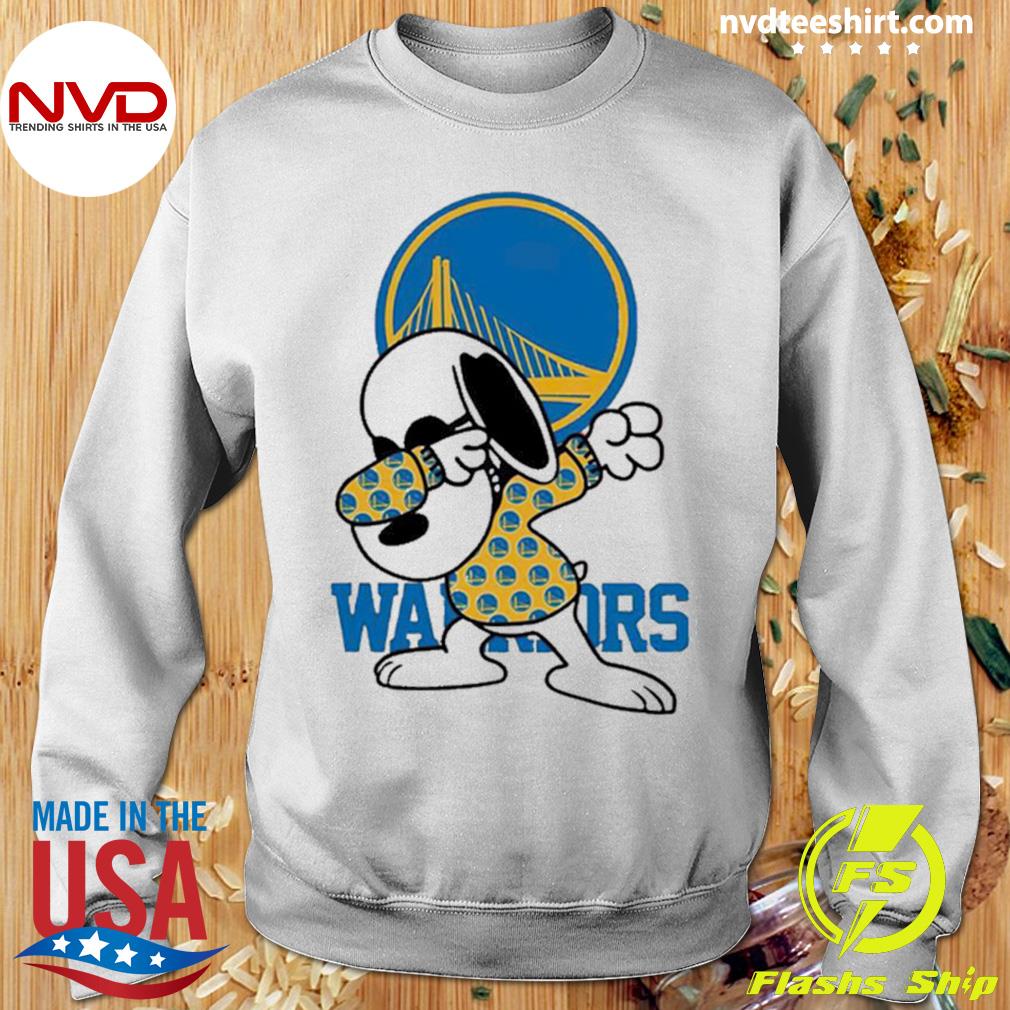 Golden State Warriors Snoopy Dabbing Shirt - High-Quality Printed