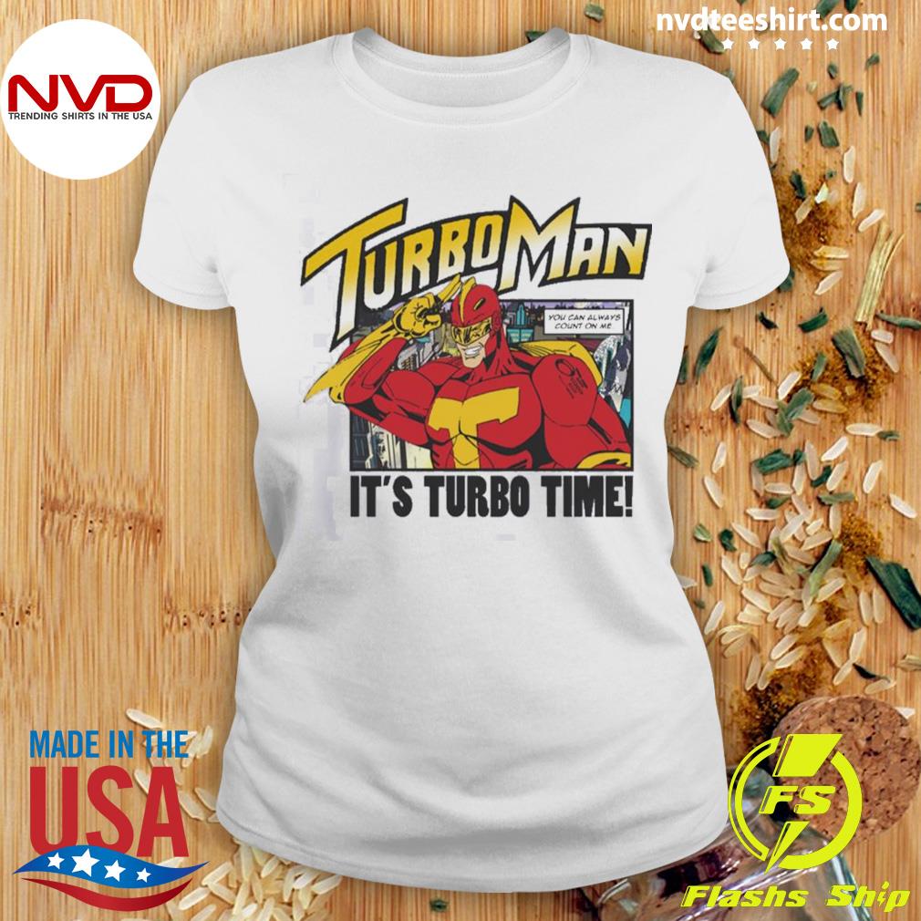 Turbo man shirt sale