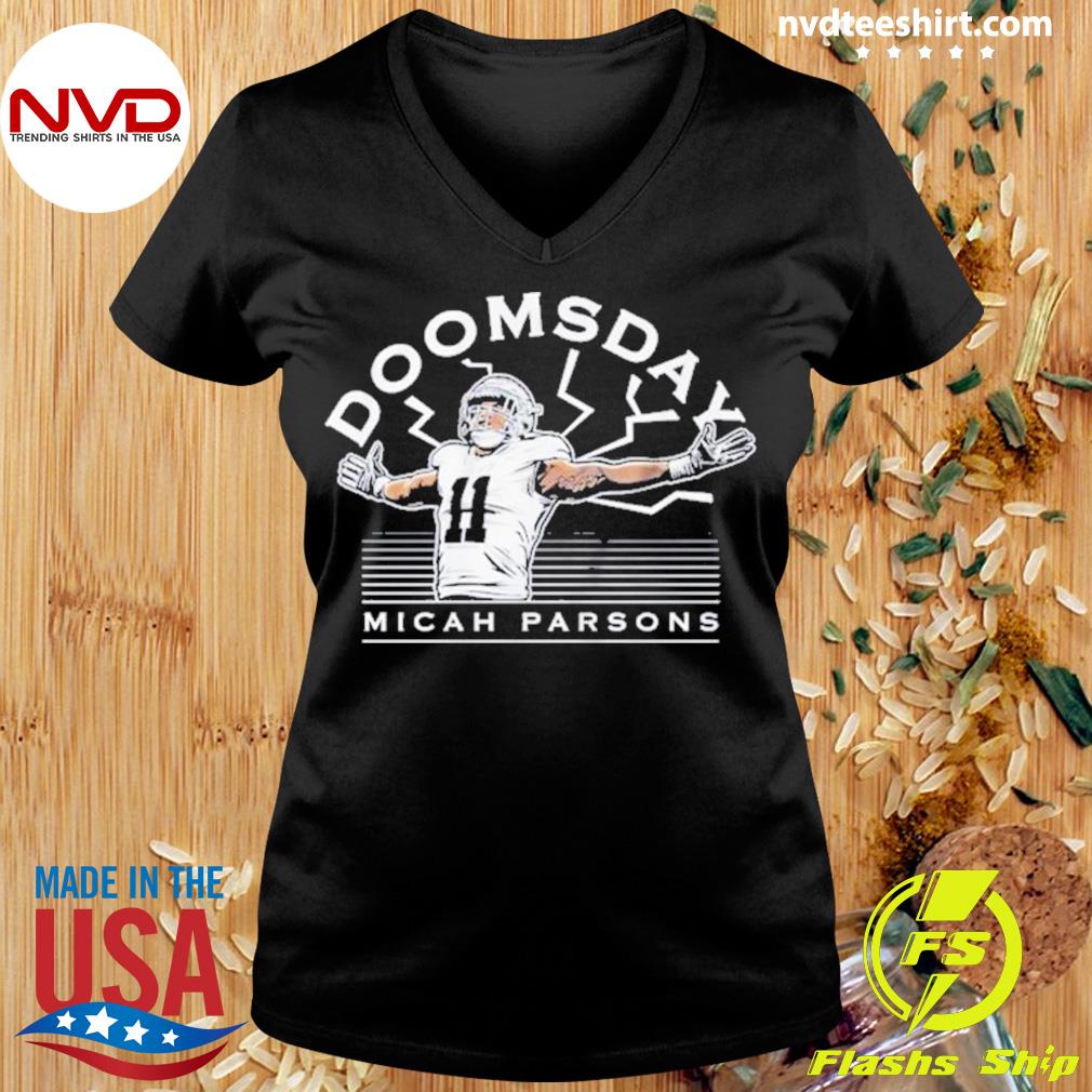 Micah Parsons Dallas Cowboys Women's by Backer Slim Fit T-Shirt - Ash