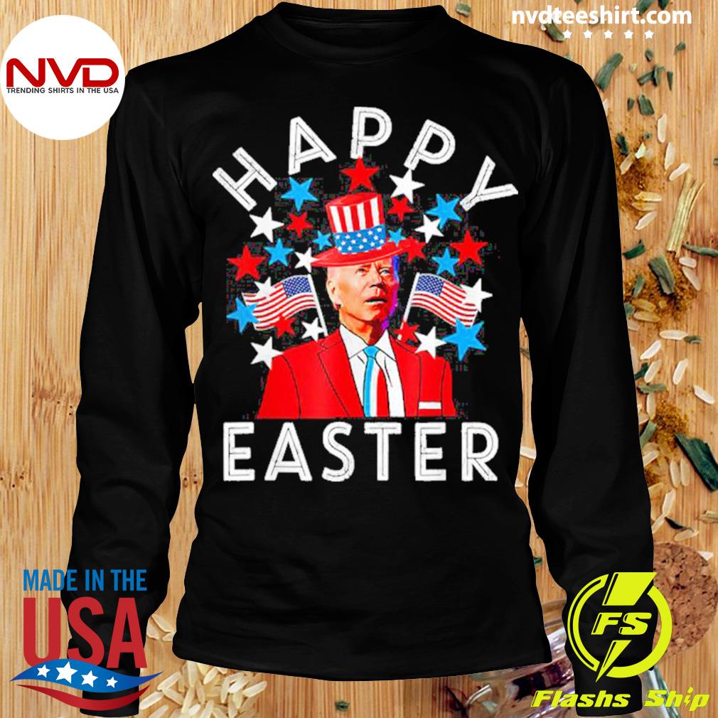  4th of July Baseball Jersey, Happy Easter Joe Biden 4th of July  Memorial Independence Day Shirt : Handmade Products