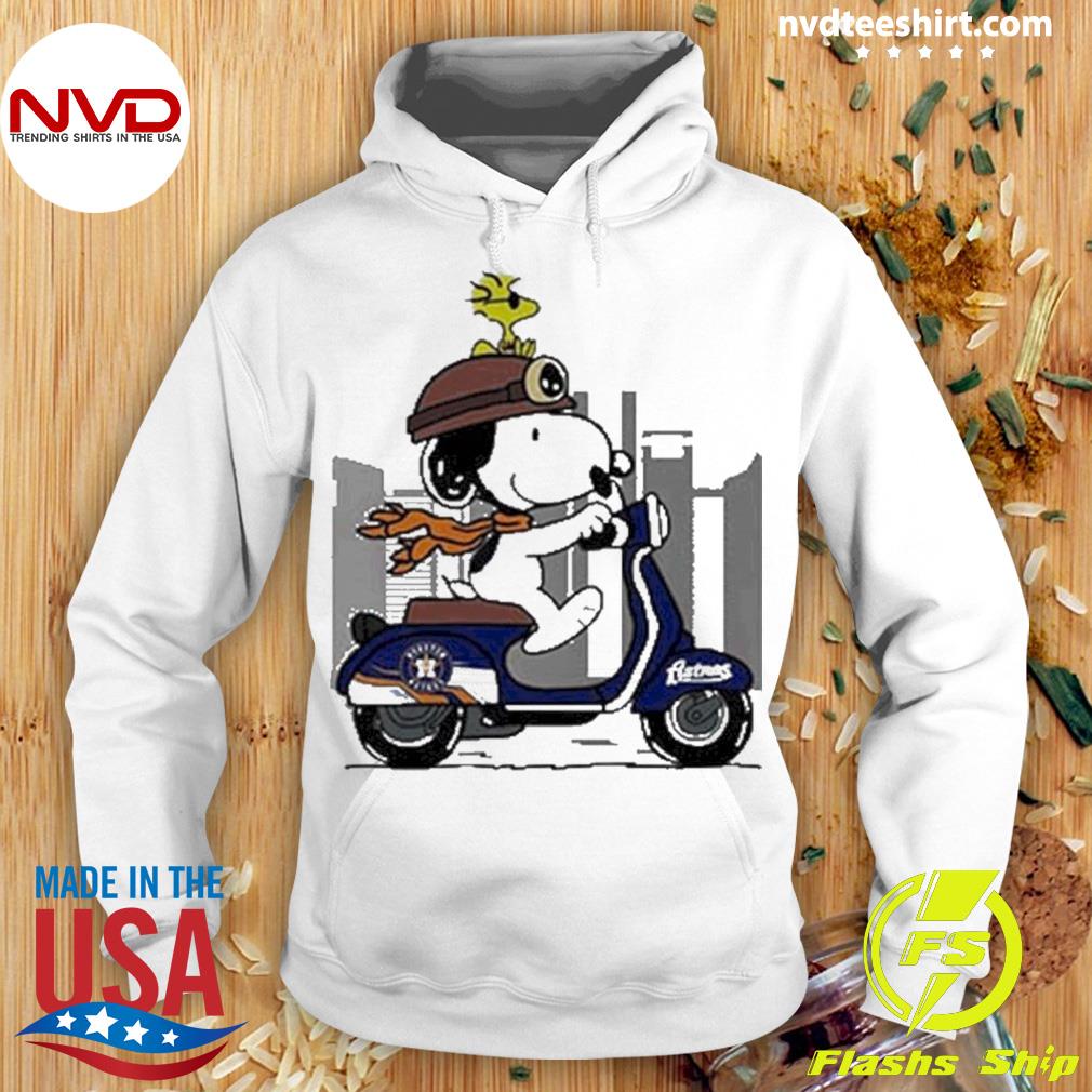 Snoopy and Woodstock drive car Houston Astros shirt, hoodie