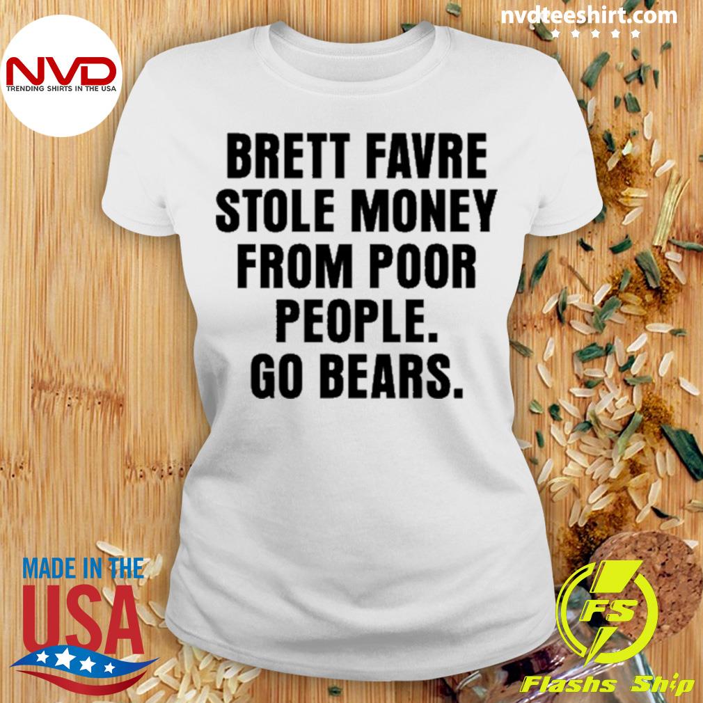 Brett Favre Stole Money From Poor People. Go Bears. — Joe Mills Illustration