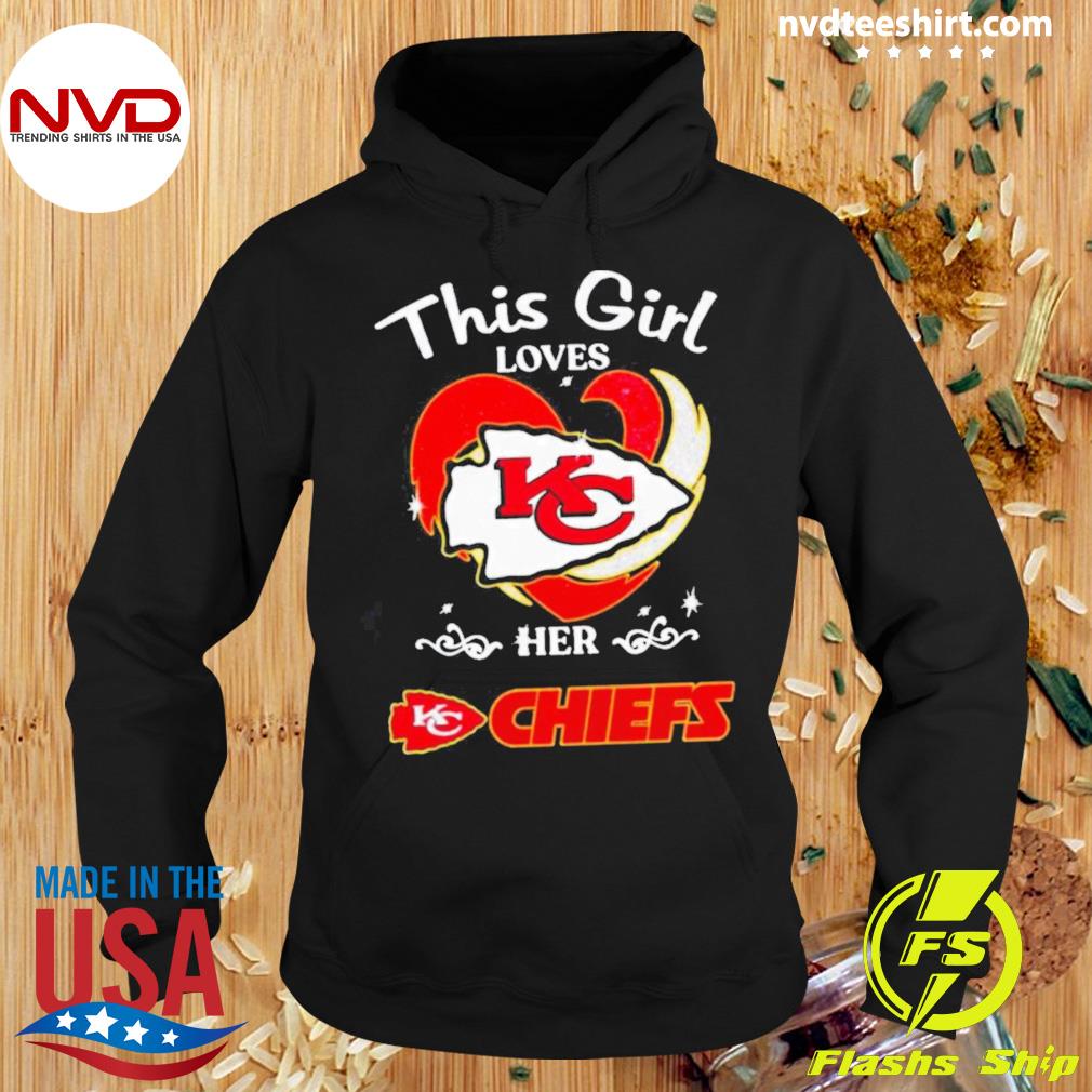 KC Chiefs In My Heart Kansas City Chiefs Womens Sweatshirt - Wiseabe  Apparels