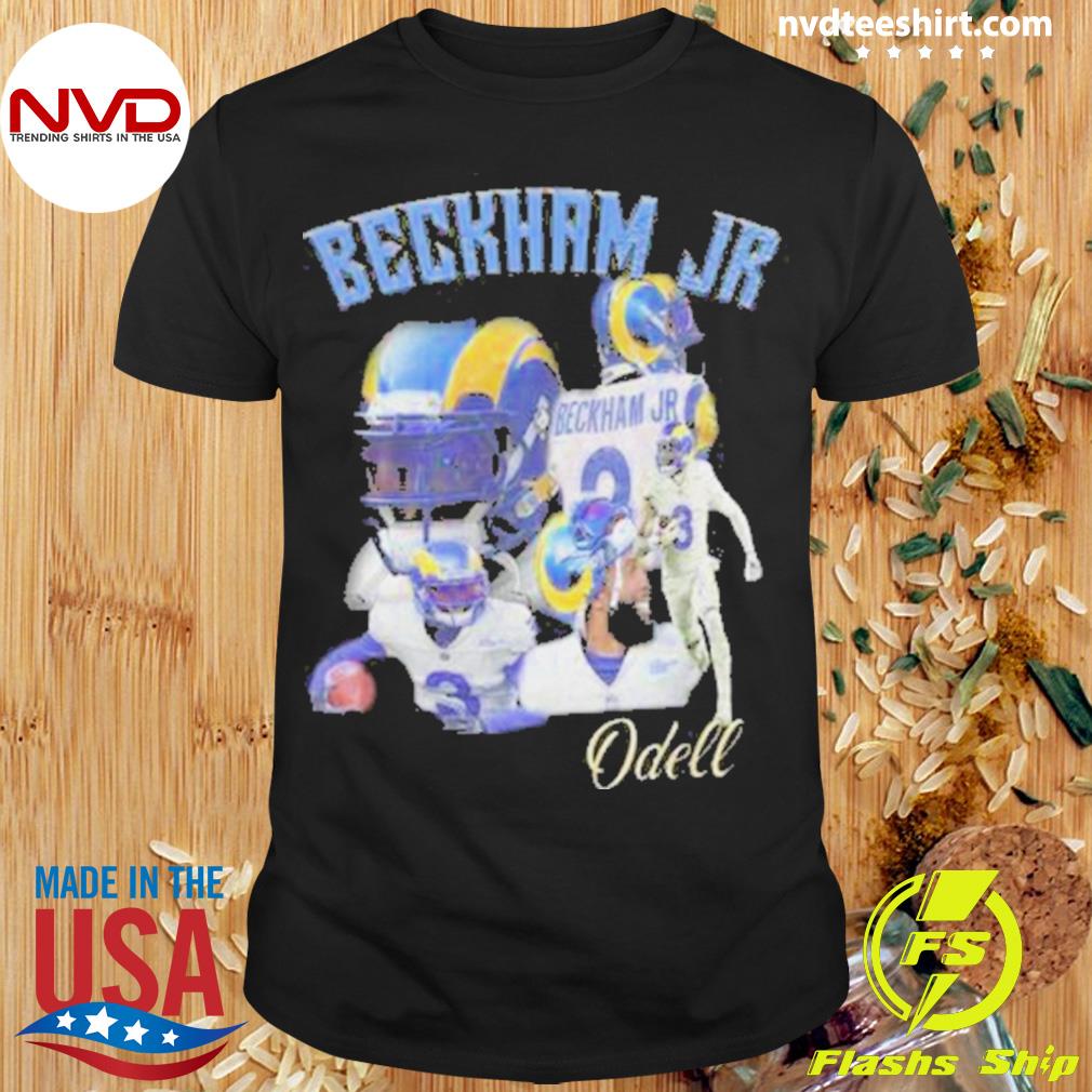 Buy Odell Beckham Jr. Los Angeles Rams Nike Super Bowl LVI Name & Number T- Shirt - White F4719059 Online