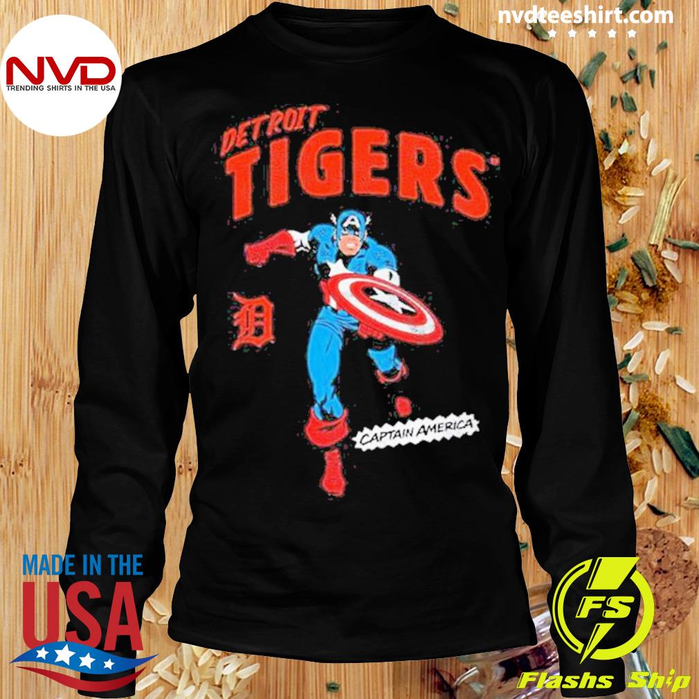 Marvel Captain America Detroit Tigers Shirt