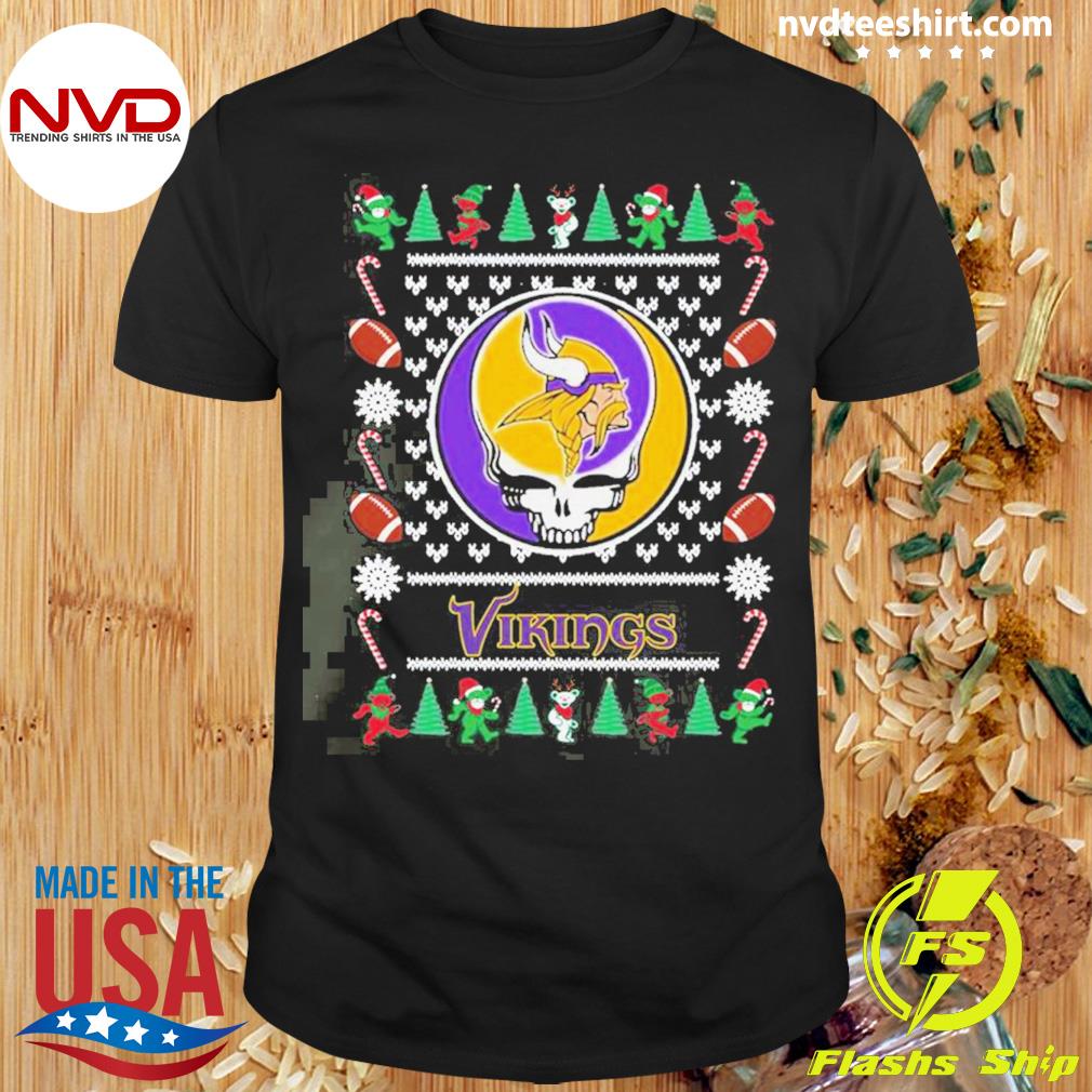 Minnesota Vikings Fans Santa Claus Tattoo Ugly Christmas Sweater Gift -  Freedomdesign